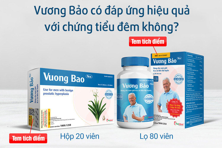 Vương Bảo có đáp ứng hiệu quả với chứng tiểu đêm không?